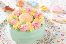 お花畑デコレーション バタークリームケーキ 6号 18cm 1