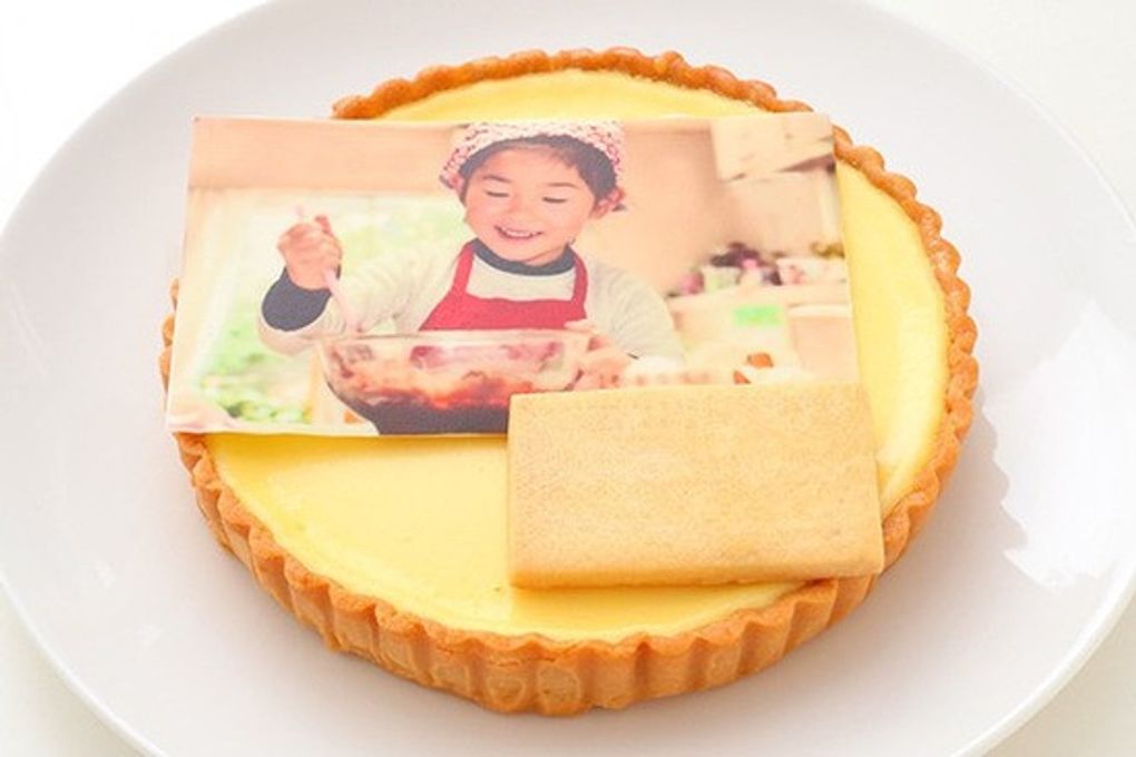 写真ケーキ 贅沢チーズタルト 6号 18cm 2