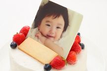 低糖質ケーキ 写真ケーキ 生クリームデコレーション 4号 12cm  5