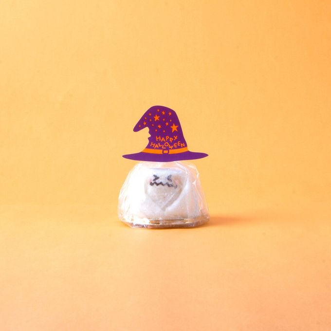 子供喜ぶ！可愛い おばけ大福 ハロウィンギフト 4個 ハロウィン2025 4