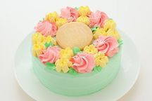 お花畑デコレーション バタークリームケーキ 5号 15cm 2