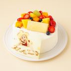 写真ケーキ 生デコ フルーツデコレーション 4号 12cm 4