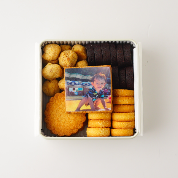グルテンフリー！低糖質クッキー缶 オリジナル写真クッキー お歳暮2023 5