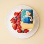 写真ケーキ 生デコ 苺たっぷりデコレーション 4号 12cm 3