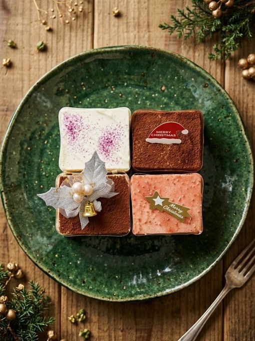4種類の味を食べ比べ！砂糖不使用！糖質制限 Xmas低糖質ムースアソートBOX クリスマス2026 1