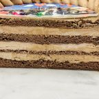 写真ケーキフリル絞りチョコ 4号 12cm 5