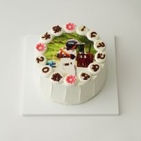 写真ケーキ 米粉シフォンケーキ 6号 17cm