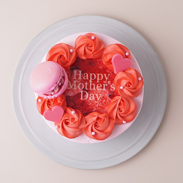 母の日 レッドローズケーキ 5号 15cm （Milkymoco） | Cake.jp