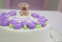 選べる4色！くまちゃんのローズセンイルケーキ5号 2