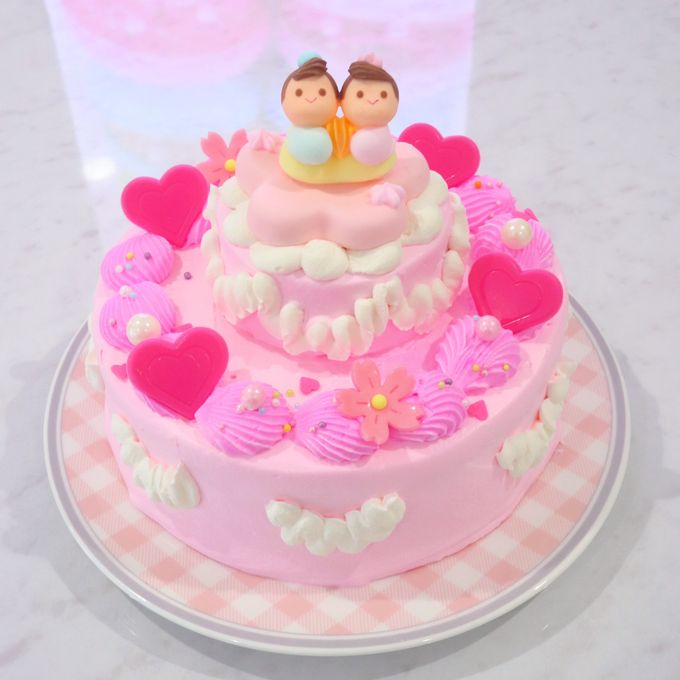 ひなまつり2段ケーキ 5号 4