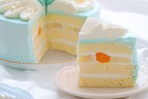 【水色】くまちゃん２段ケーキ 4