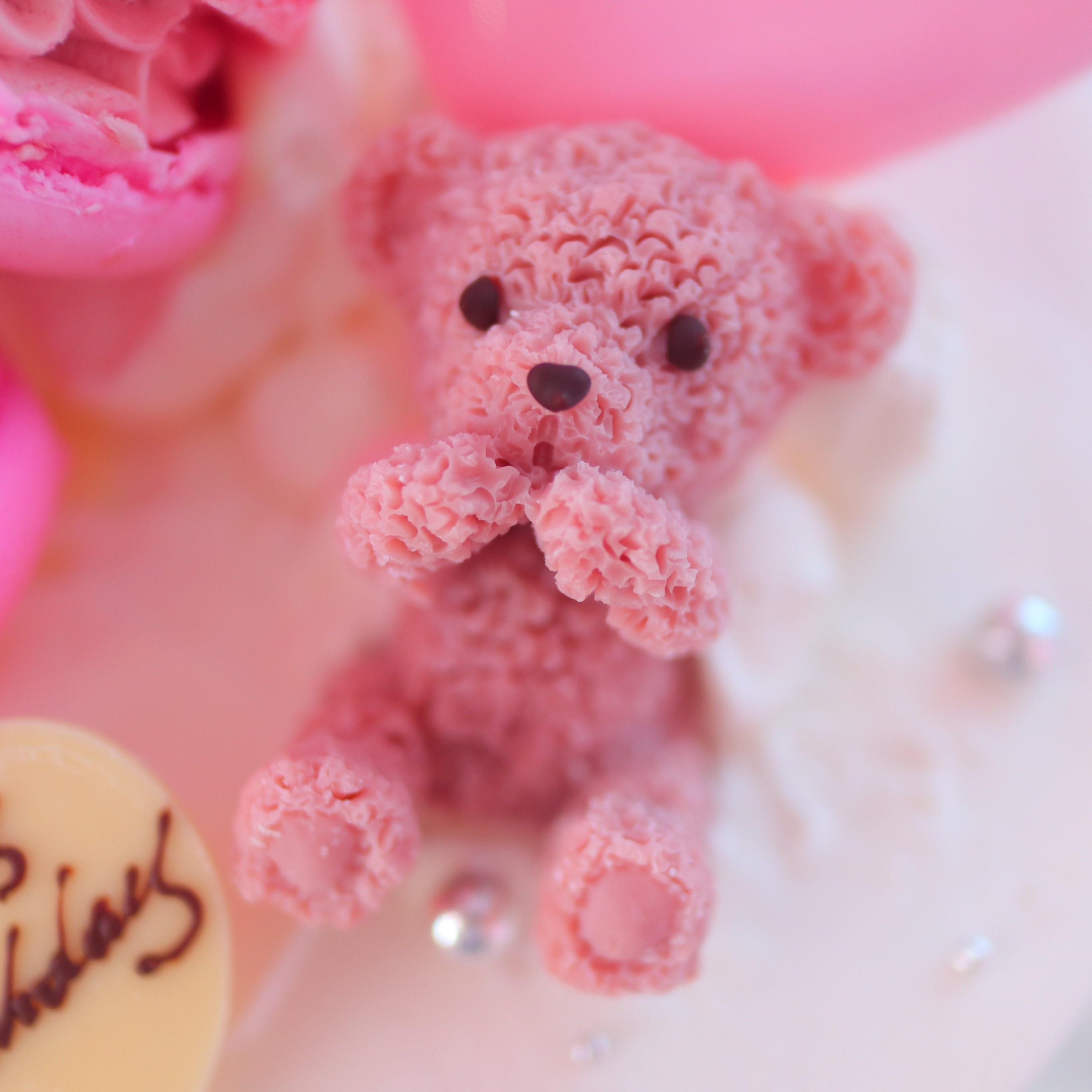 【公式ショップ】 くまちゃんマカロンケーキ Cake.jp | 5号（Milkymoco） チャーム