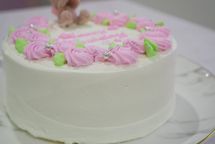 選べる4色！くまちゃんのローズセンイルケーキ5号 5