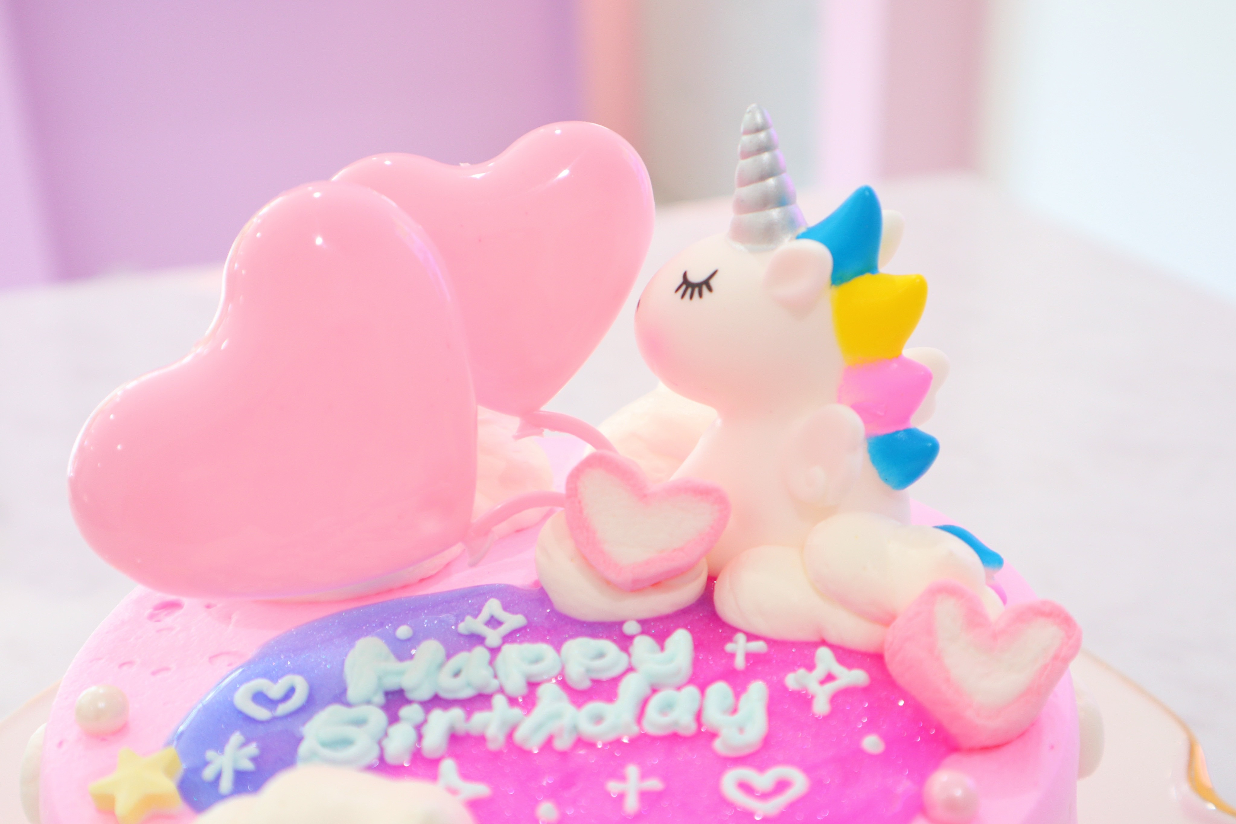 New!!ピンクユニコーンのセンイルケーキ（Milkymoco） | Cake.jp