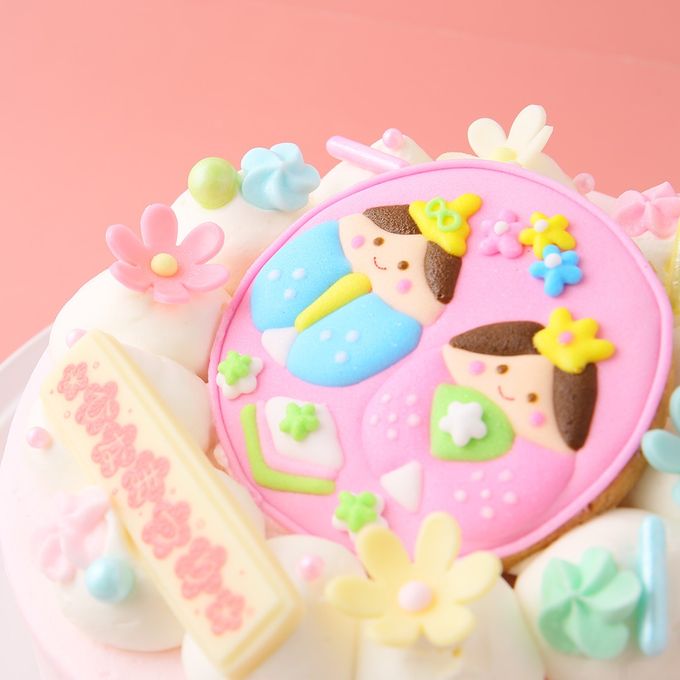 【1ひなクッキー】のひなまつりケーキ  2
