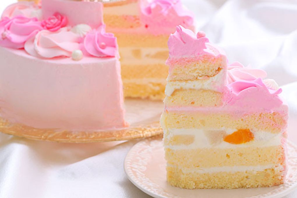 【ピンク】くまちゃん２段ケーキ 5
