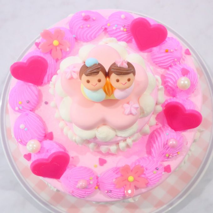 ひなまつり2段ケーキ 5号 3