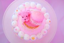 【ピンク】くまちゃん２段ケーキ 3