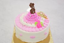 【選べる４色】プリンセス・ドレスケーキ ５号 3