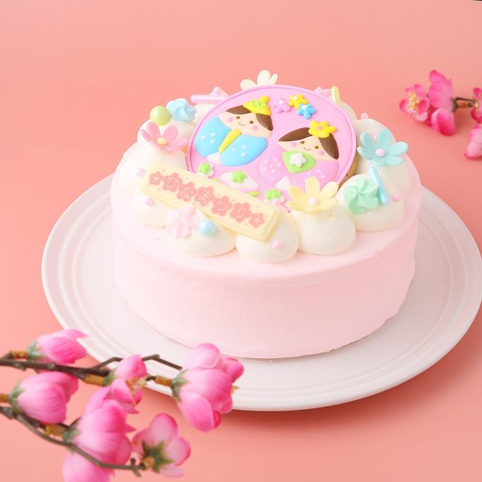 【1ひなクッキー】のひなまつりケーキ  1