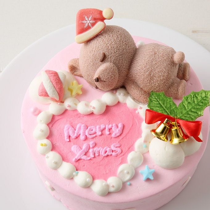 くまちゃんサンタのセンイルケーキ 5号 クリスマス2023 2