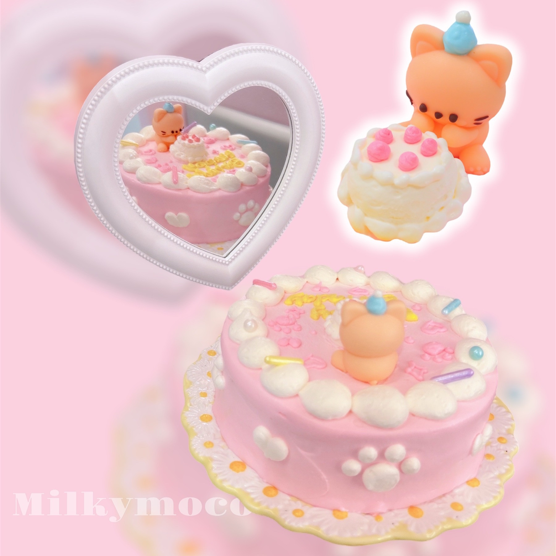 ねこちゃんチョコのセンイルケーキ 韓国風ケーキ 5号（Milkymoco 
