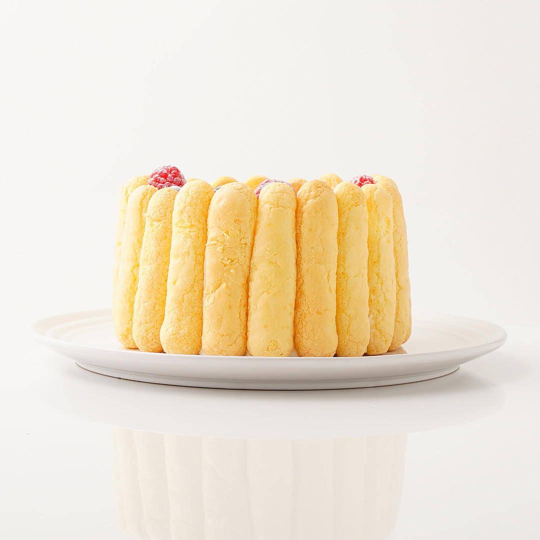 リボンは3色から選べる！】オリジナルフォトケーキ シャルロットケーキ