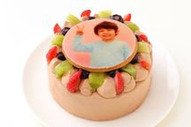 写真ケーキ チョコ生クリーム7号 ２１ｃｍ 3
