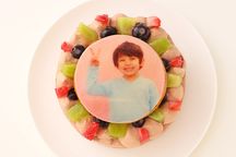写真ケーキ チョコ生クリーム7号 ２１ｃｍ 2