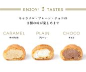  シュークリーム アイスシュー 送料無料 12個セット チョコ味 バニラ味 キャラメル味 3種類 各種類4個 3