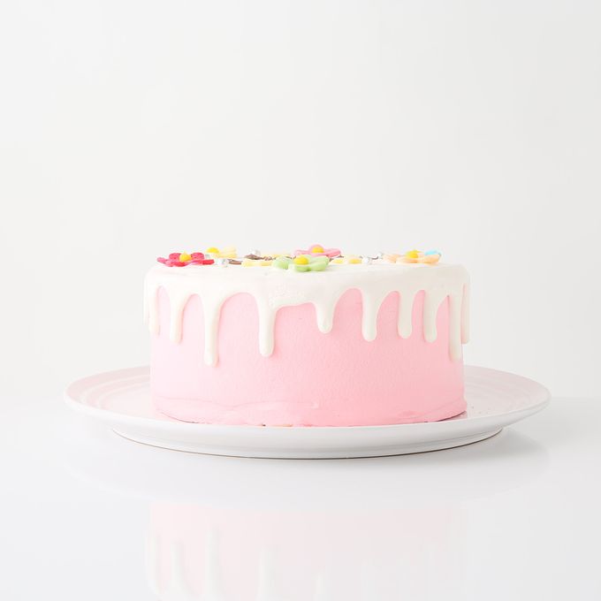 カラフルフラワーのドリップケーキ《センイルケーキ》 4