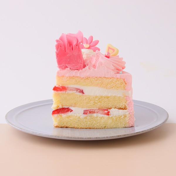 バースデーケーキ/ピンクゴウヒスムース ティアラとローズのケーキ ピンクタイプ 5号 （洋菓子夢工房ル