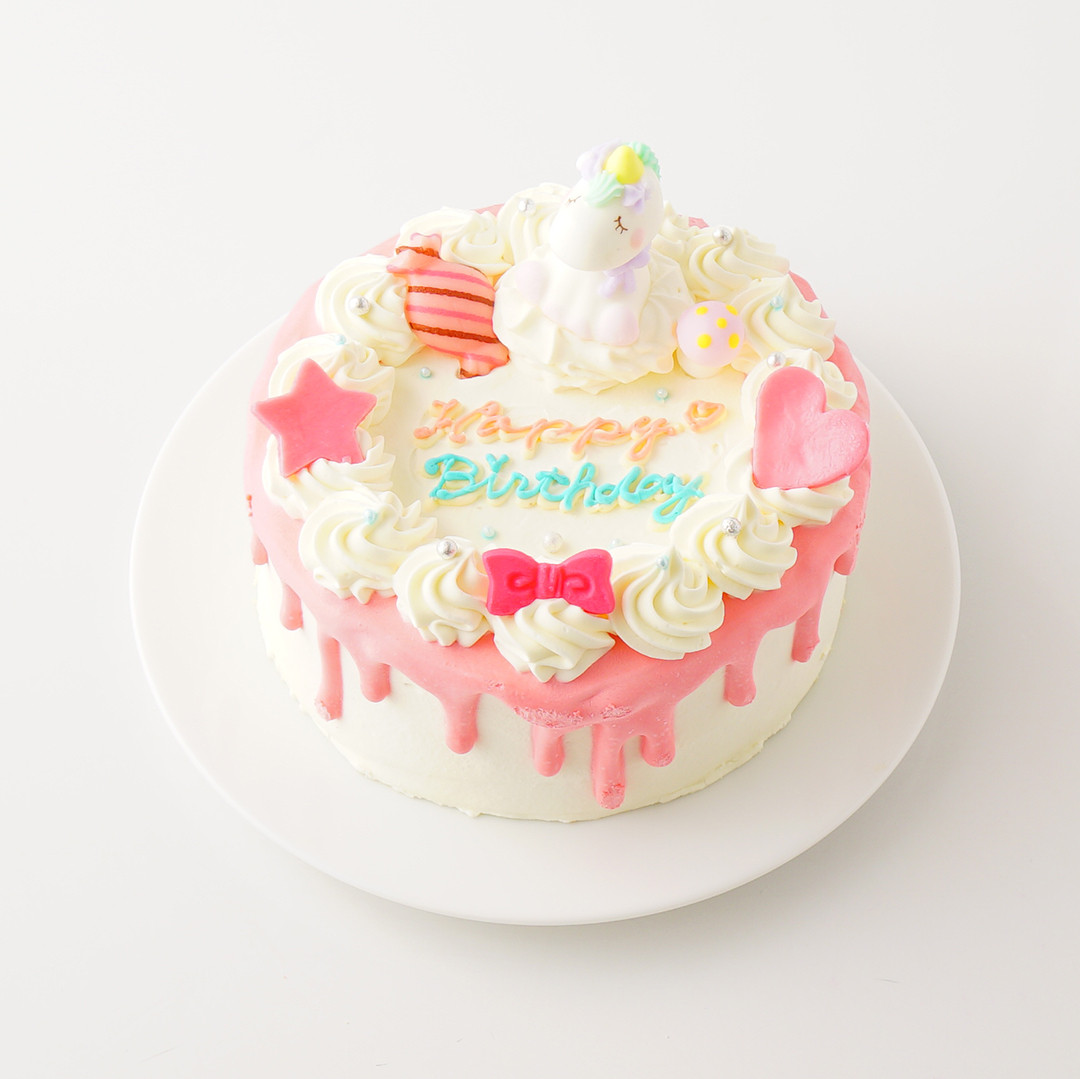 ユニコーンのセンイルケーキ ピンク 5号（洋菓子夢工房ル＊アンジュ