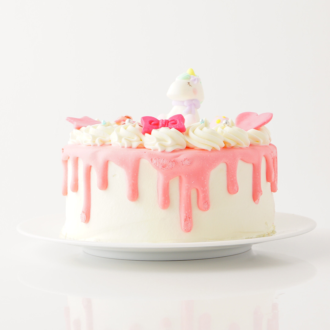 ユニコーンのセンイルケーキ ピンク 5号（洋菓子夢工房ル＊アンジュ