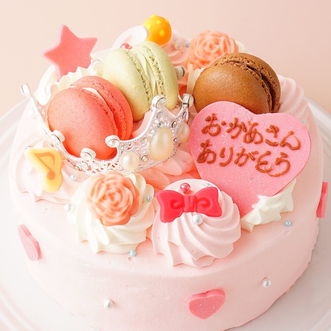 マカロンとティアラのケーキ（洋菓子夢工房ル＊アンジュ） | Cake.jp