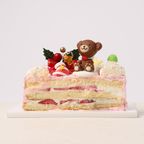 ピンクのクマさんXmasケーキ 5号2024 4