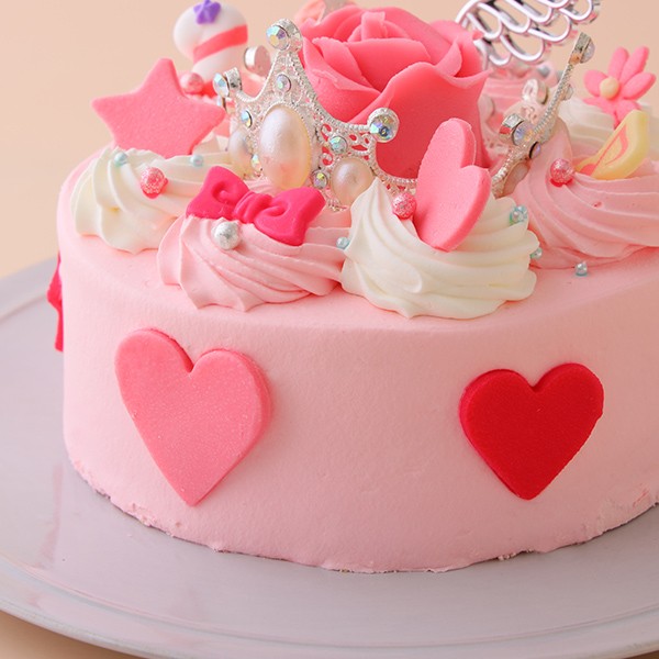 バースデーケーキ/ピンクゴウヒスムース ピンクケーキ💖💓🌸💕 ◇5月の店舗お受け取りオーダーケーキご