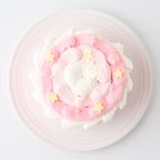 ピンクのフワモコケーキ 3