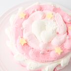 ピンクのフワモコケーキ 2