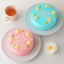 白いお花のセンイルケーキ 