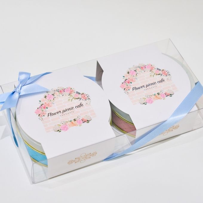 花咲く焼菓子「お花のぼうろ」2缶詰合せ｜コスモス・ヒマワリ｜クリアケース仕様｜ホワイトデー2026 2