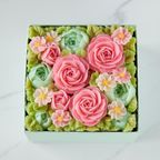 『食べられるお花のケーキ』 【Garden】ボックスフラワーケーキ  3