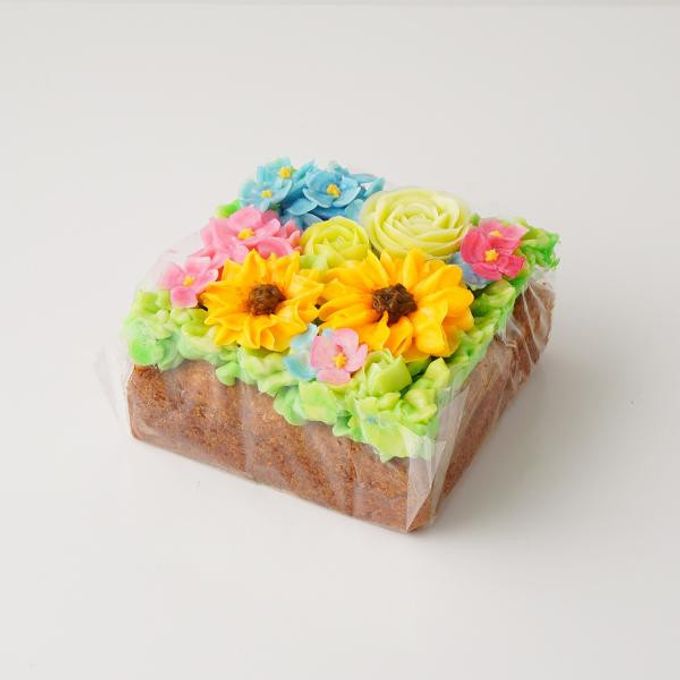 食べられるお花のボックスフラワーケーキ【ヒマワリコレクション】 3
