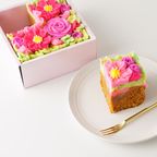 【秋限定】食べられるお花のボックスフラワーケーキ/360g（コスモスコレクション） 6