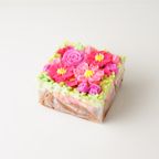 【秋限定】食べられるお花のボックスフラワーケーキ/360g（コスモスコレクション） 7
