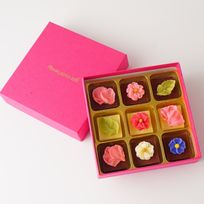 【Cake.jp限定】食べられるお花のバレンタインチョコレート/9個入