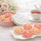 花咲く焼菓子「お花のぼうろ（コスモス）」3缶セット｜オリジナル紙袋を3枚｜母の日2026 1