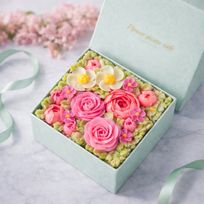 花束の代わりに、食べられるお花のボックスケーキ｜Bloom Garden  母の日2026
