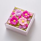 【秋限定】食べられるお花のボックスフラワーケーキ/360g（コスモスコレクション） 1