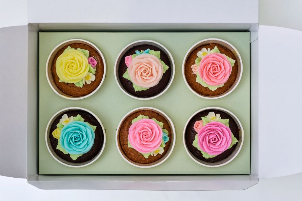 【特別ギフトに】✿食べられるお花のカップケーキ＜6個セット＞ 3